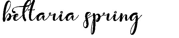 bettaria spring字体