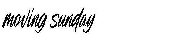 moving sunday字体