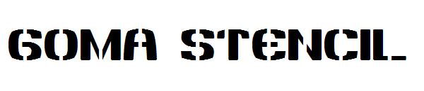 goma stencil字体