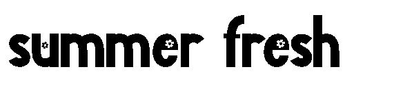 summer fresh字体
