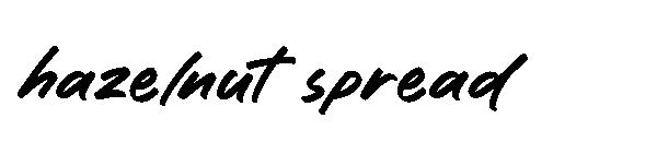 hazelnut spread字体