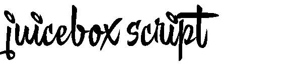 juicebox script字体
