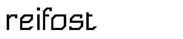 Reifost字体