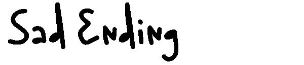 Sad ending字体