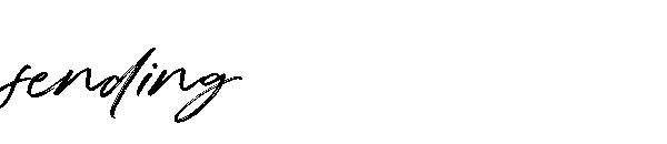Sending字体