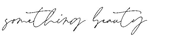 Something beauty字体