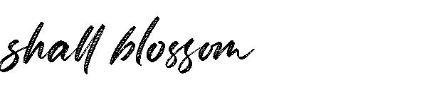 Shall blossom字体