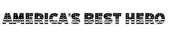 america's best hero字体