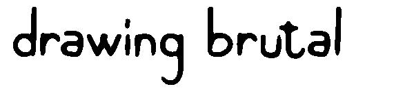 drawing brutal字体