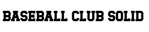 baseball club solid字体
