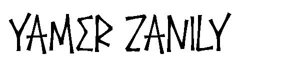 Yamer zanily字体