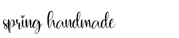 spring handmade字体