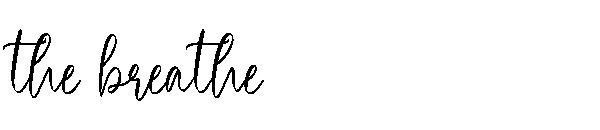 the breathe字体