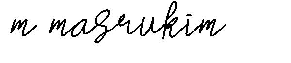 m masrukim字体