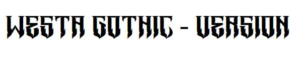 westa gothic - version字体