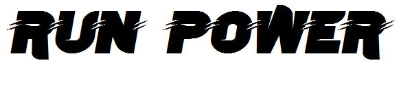 run power字体