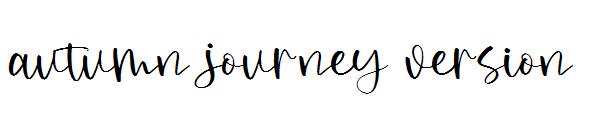 autumn journey version字体