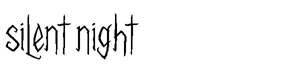 silent night字体