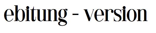 ebitung - version字体