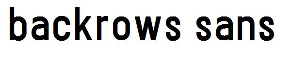 backrows sans