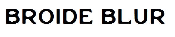 Broide blur字体