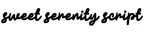 sweet serenity script