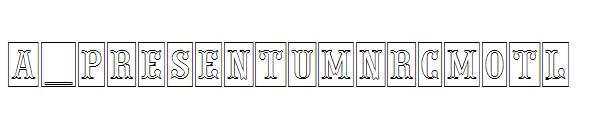 a_PresentumNrCmOtl字体