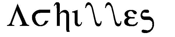 Achilles字体
