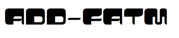 ADD-FATM字体