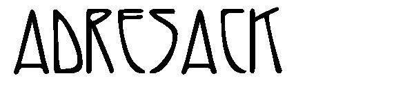 ADRESACK字体