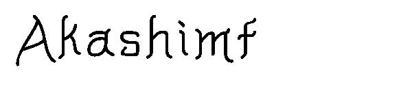 Akashimf字体