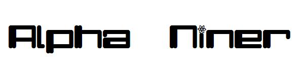 Alpha  Niner字体