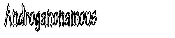 Androganonamous字体