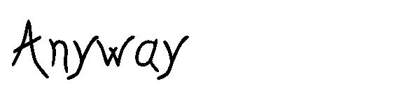 Anyway字体