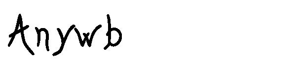 Anywb字体