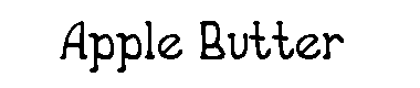Apple Butter字体