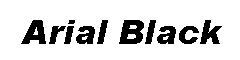 Arial Black字体