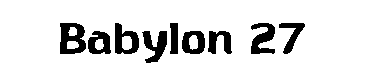 Babylon 27字体