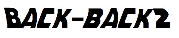 Back_back2字体