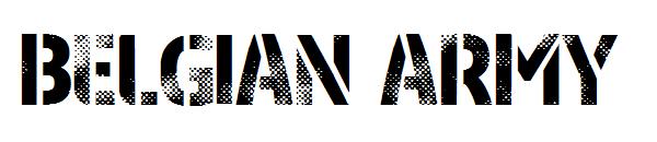 Belgian Army字体
