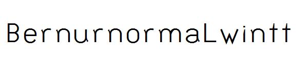 BernurnormaLwintt字体