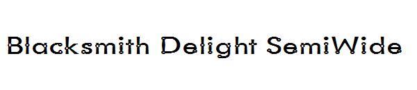 Blacksmith Delight SemiWide字体