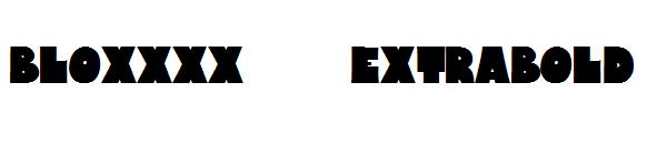 Bloxxxx    ExtraBold字体
