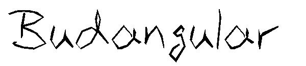 Budangular字体