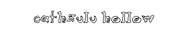 Cathzulu hollow字体