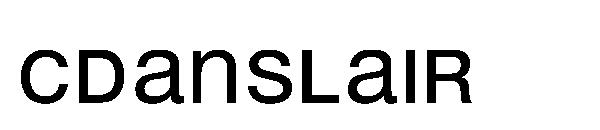 Cdanslair字体