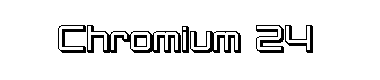 Chromium 24字体