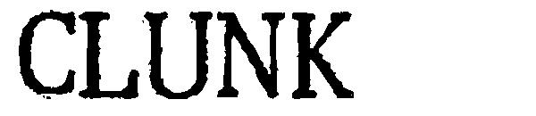 Clunk字体