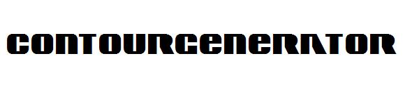 Contourgenerator字体