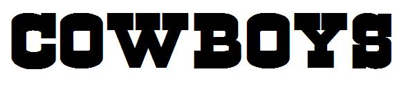 Cowboys字体
